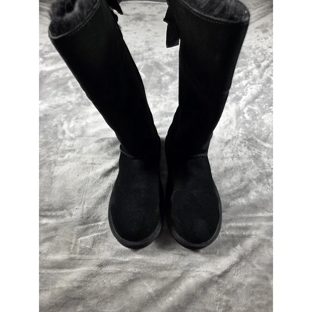 Koolaburra by UGG Andrah Tall Boots Women Size‎ 7 Black Suede 1105791